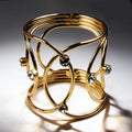 X Shape Gilded Napkin Ring for Wedding