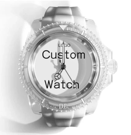 Personalized Custom Watch Silicone Personalized Watch Customise Men Women's Quartz Sports Customized Wrist Watch Printing Photo