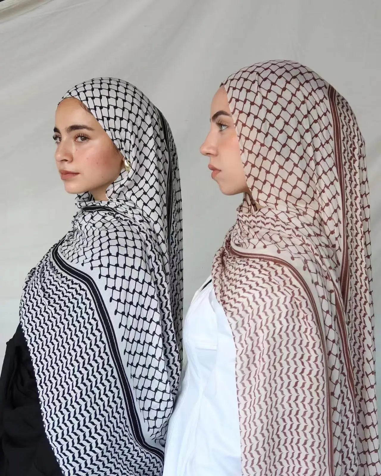 New Palestine Keffiyel Scarf Chiffon Printed Muslim Scarf Women Hijab High Quality Big Hijab Scarves Wholesale