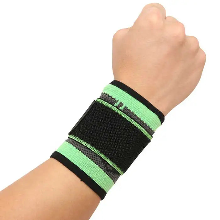 Nylon Breathable Wrist Supports Belt Sports Fitness Compression Wristband Wraps Sleeve for Sprain Relief