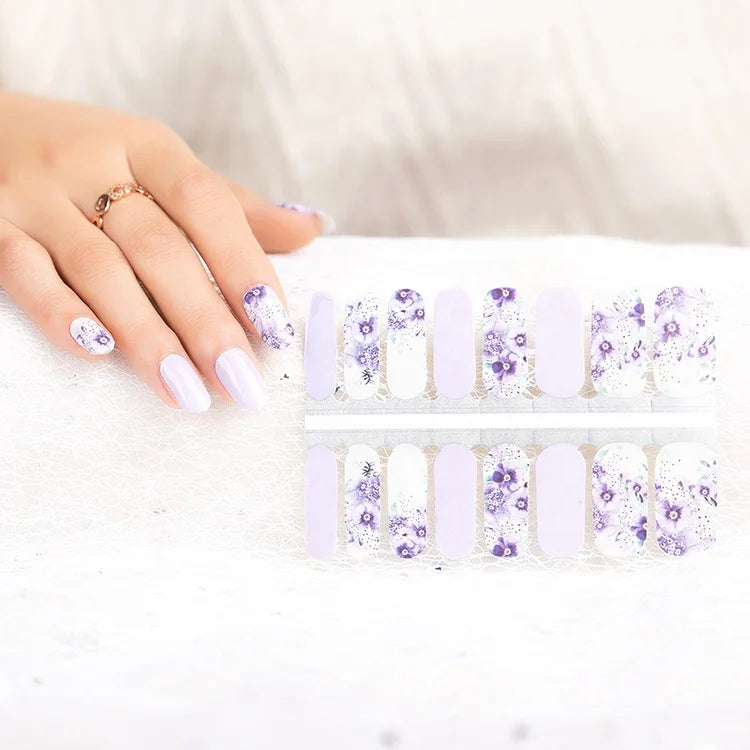 Newest 2026 Factory  Price Beautiful Girls Nail Wraps in Stickers & Decals  Christmas Nail Polish Stickers