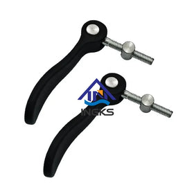 Reusable SS303 Red Electrostatic Spraying Adjustable 20MM Handle Clamping Levers With Eccentrical Cam