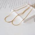 Dainty 18K Gold Plated Thin Skinny S Shaped Chain Necklace Jewelry Set Stainless Steel Layering Choker Necklace for Women