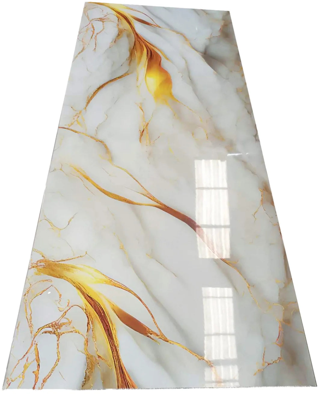 Wholesale Price Waterproof Easy to Clean Indoor Decorating 3mm Pvc Uv Marble Wall Panel for Living Room