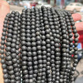 JC Crystal 6mm 8mm Natural Lava Rock Round Black Loose Beads Bulk Wholesale Volcanic White Lava Beads for Jewelry Making