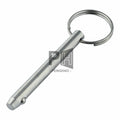 Coiled Spring Pins Loaded Plunger Strong Hold 304 316 Stainless Polished Quick Release Handle Spring Ball Lock Pin