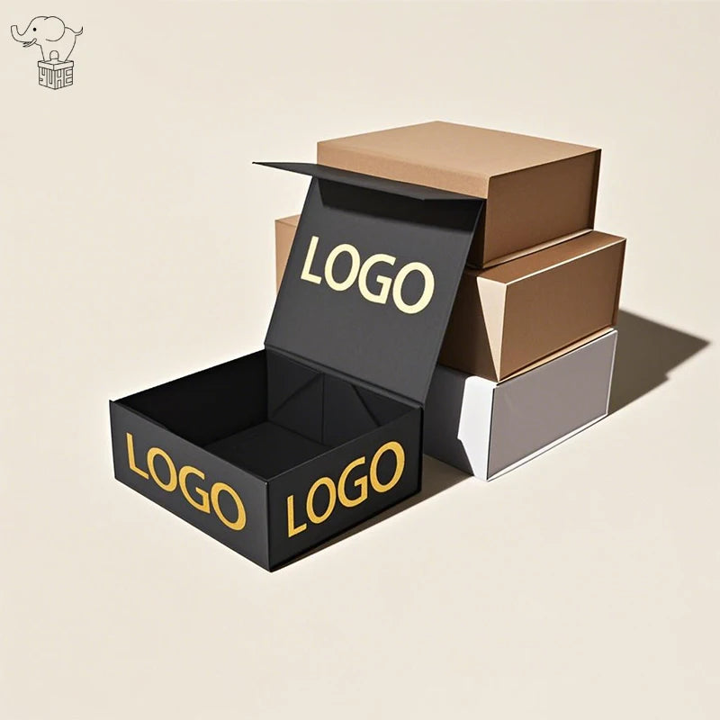 Luxury Magnetic Folding Gift Boxes Custom Logo Luxury Cardboard Packaging Paper Boxes for Cosmetics Perfumes Small Business