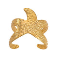 New Waterproof Stainless Steel Gold Open Cuff Bangle Bracelet Starfish Fashion Jewelry Bracelets & Bangles