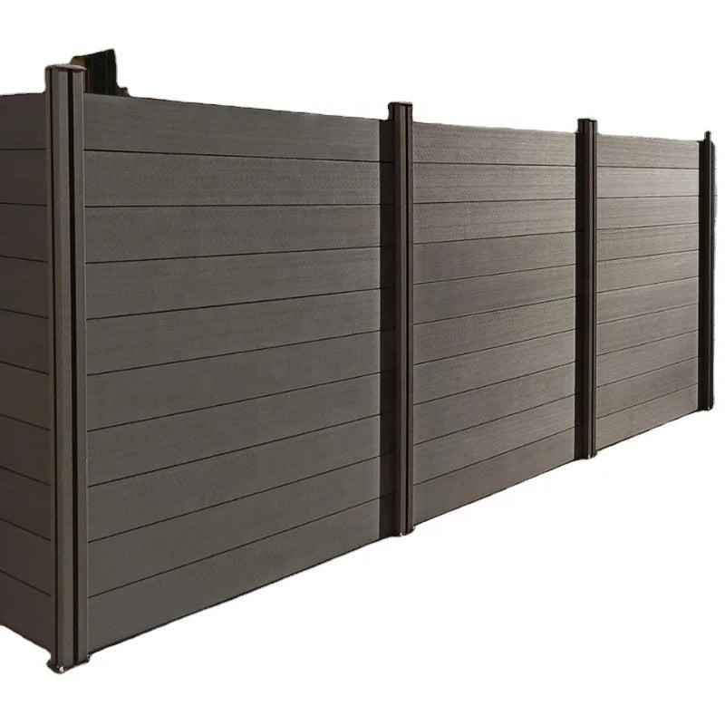 Hot Sale Easy Installation Bicolor Composite Wood Privacy Garden Wpc Wooden Composite Fence Better Than Pvc Fence