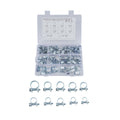 BAJUTU Single Ear Hose Clamps 304 Stainless Steel Stepless Hose Clamps with Ear Clamp Pincer Cinch Rings Crimp