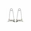 New Bow Pin Stud Earrings Summer Trendy Simple Unique Hoop Earring for Women