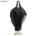 Personalized Solid Ethnic Style Robe Lslamic Khimar Jilbab Hijab Ramadhan Eid Abaya Women Muslim Dress Prayer Garment Dress