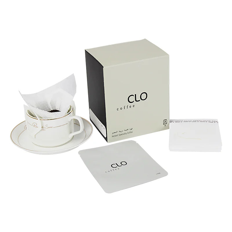 Portable Cone-Shaped Hanging Ear Drip Coffee Filter Paper Bag Easy Use for Home Office Travel or Camping
