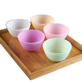 100ml 250ml 450ml Colorful Silicone Facial Mask Mixing Bowl Cosmetic Mask Bowl Beauty Plastic Soft Bowl