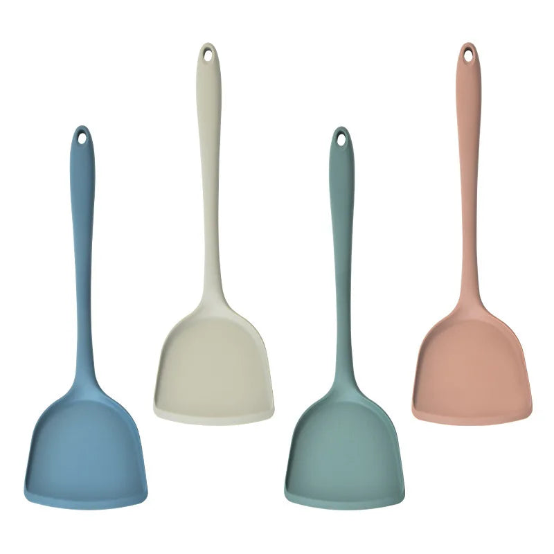 New Ideas 2023 Eco-Friendly Silicone Chinese Spatula 32.8x10cm Durable Kitchen Accessories High Temperature Food Grade
