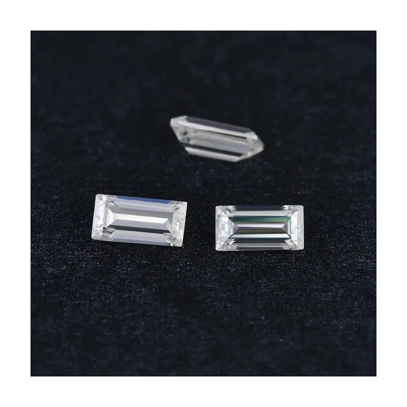 Moissanite Wholesale White D VVS1 Color Baguettes Brilliant Cut Loose Mossanite Stone for With Pendant