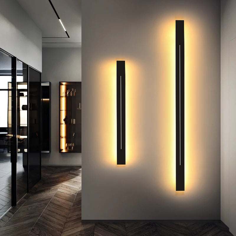 Modern Minimalist Long Wall Lamp Nordic Led Wall Light Decor Living Room Bedroom Bedside Lamp Indoor Art Home Lighting Luminaire