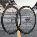 RUJIXU 700C 36T Bicycle Wheelset Diamond-Shaped Gray Mark V-Brake Aluminum Alloy 30/40/50mm Height Ratchet Wheel