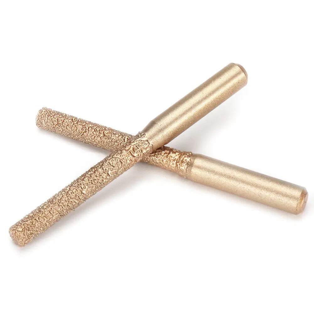 Factory Direct Sale Vacuum Brazed Diamond Straight Router Bit for Stone Marble Carving MegaBDM
