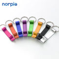 Customized Mini Portable Pocket Blank Bar Tools Bottle Opener Aluminum Alloy Key Ring Keychain Beer Bottle Opener