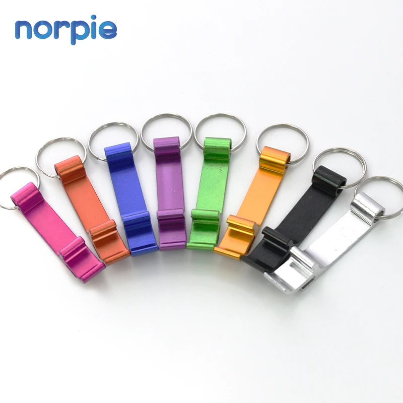 Customized Mini Portable Pocket Blank Bar Tools Bottle Opener Aluminum Alloy Key Ring Keychain Beer Bottle Opener