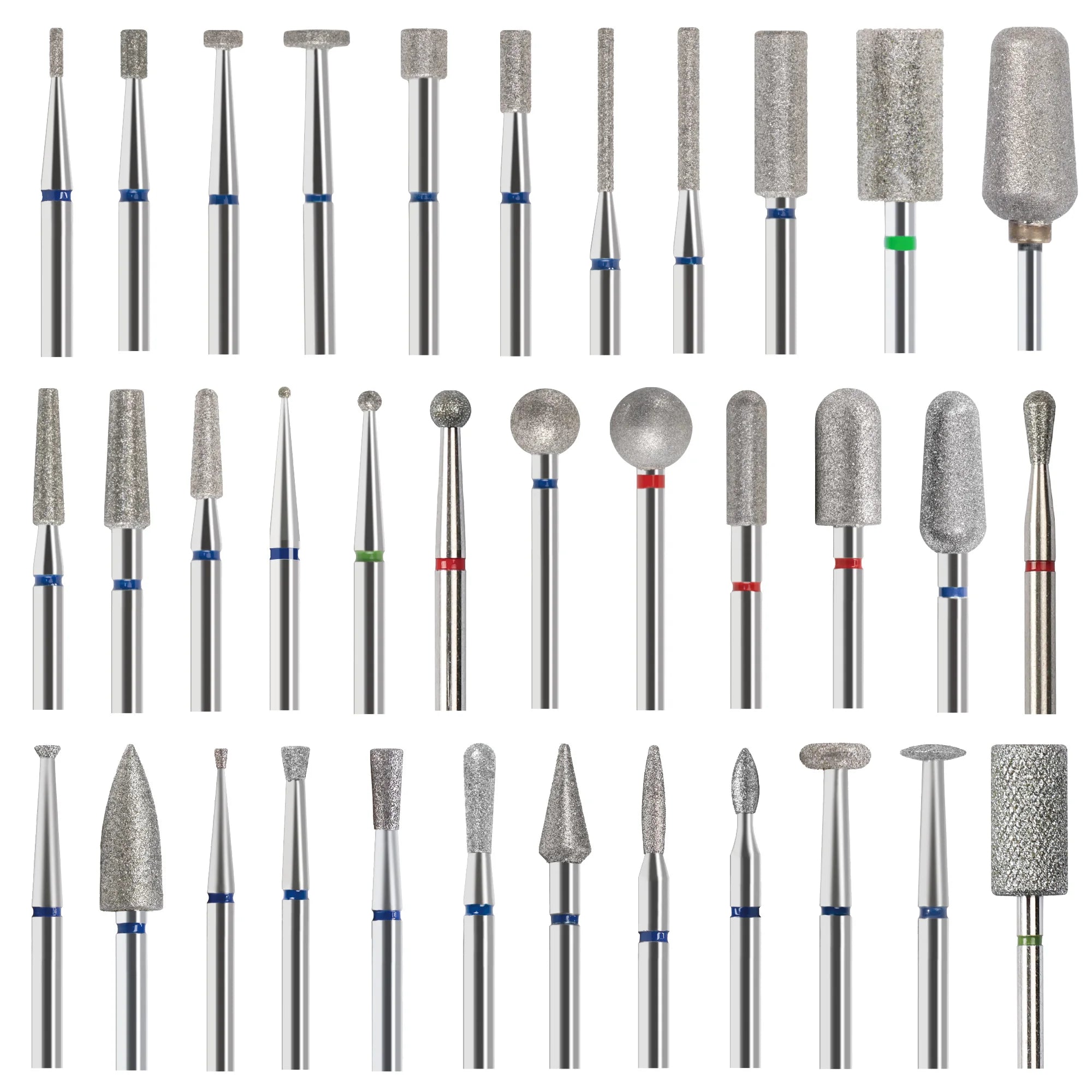 High Quality Nail Russian Bits Rotary Burr Nail Files Tools Kits Cuticle Clean Electric File Diamond Grinding Nail Drill Bits