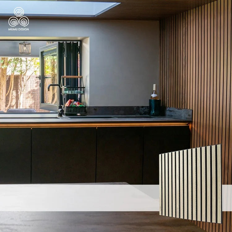 MUMU Art Fabric Panel Acoustic Acoustic Panels Indoor Easy-to-install Solid Wood Veneer Sound Insulation Panels
