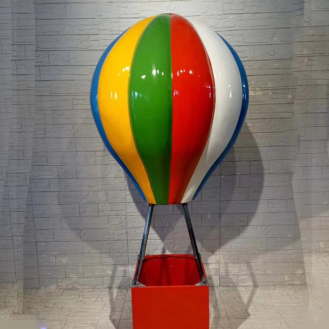 Reusable Wedding Event Rental Props Fiberglass Hot air Balloon Sculpture for Party Decoration