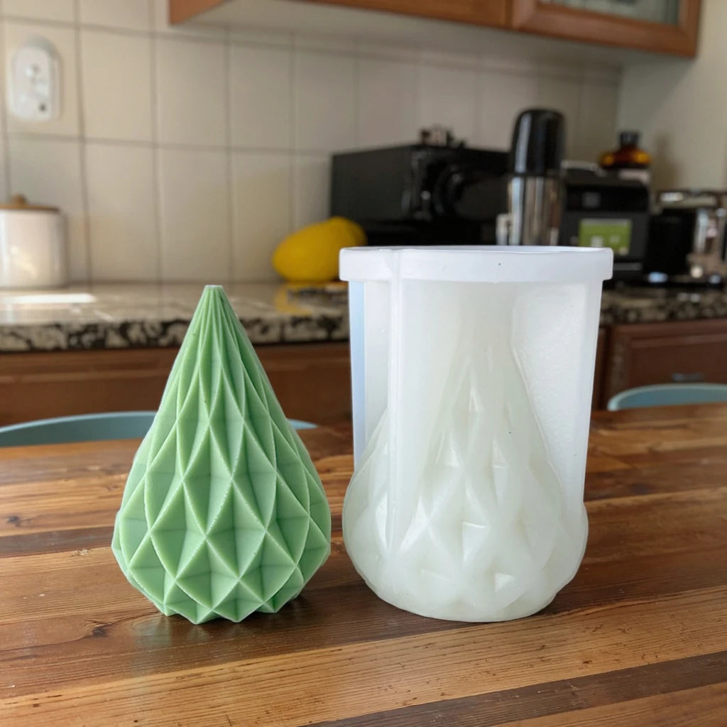 Honeycomb Candle Mold Geometric Candle Scented Candle Mold Ornament Silicone Mold