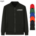 Wholesale Custom Logo Zipper-Up Solid Blank Baseball Uniform Bomber Jacket Solid Sportswear With Fleece for Men Manufacturer