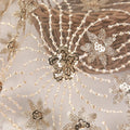 Luxury Wedding Dress Flower Pattern Sequined Net Tulle Lace Fabric 100% Polyester Stain Resistant Weft Knitted Embroidery