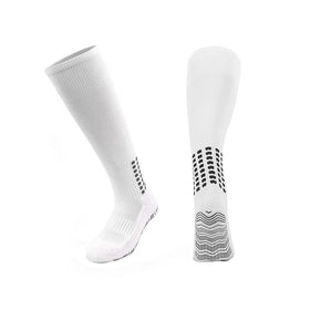 Custom Anti-slip Grip Soccer Socks Sports Running Performance Calf Football Socks Cushioned Breathable Socks for Men