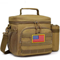 Custom Logo Large Capacity Outdoor Camping Fishing Hiking Tactical Insulation Cooler Lunch Bag for Men