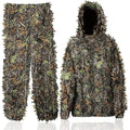 3D Green Leaf Gili Set Light and Breathable Outdoor Woodland Camouflage Suit Jungle Camouflage Wildlife Photography