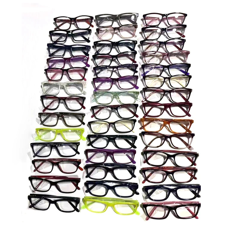 AST002 Hot Sale Cheap Inventory Promotion Cheap Mixed Acetate Frame Optical Glasses