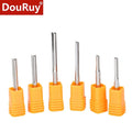DouRuy Factory 2 Flute Cnc Router Bits Double-edged Straight Flute Milling Cutter Straight Slot Tungsten Steel Milling Cutter