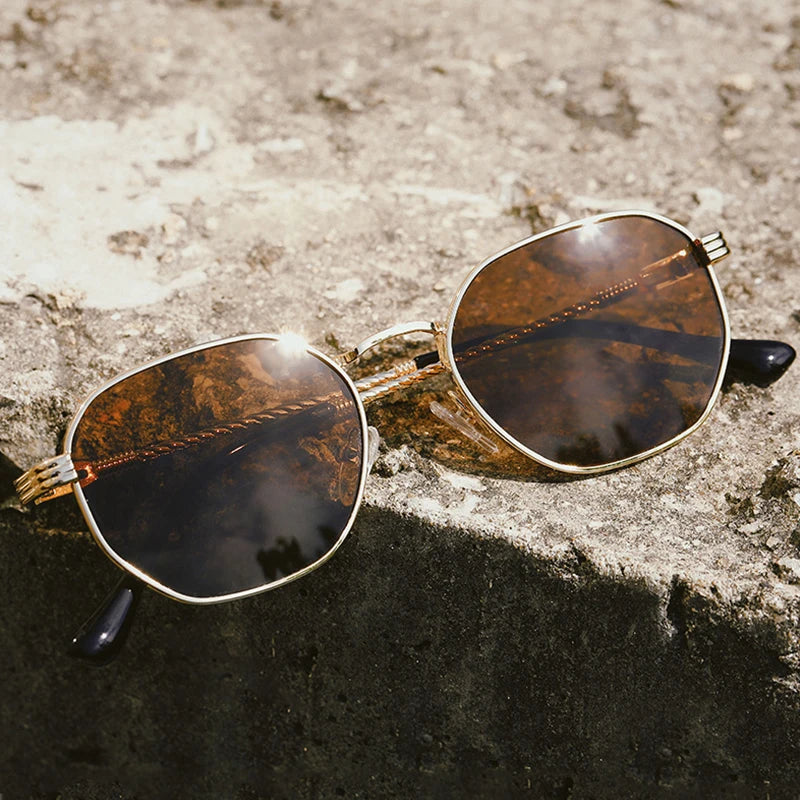 Sunway Eyewear Fashion Custom Logo Design Sun Glasses UV400 Protection Metal Mens Women Sunglasses