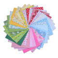Fanni Wholesale 30pcs/lot Assorted Floral Styles 100% Cotton  Pre-Cut Fabric Squares for Patchwork DIY Sewing Accessory