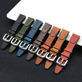 Top Grain Padded Genuine Leather Watch Strap Vintage Black Brown Calf Leather Watch Band Accessories 20/22mm Quick Release
