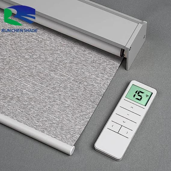 Wholesale Blackout Smart Motorized Roller Blinds Manual Battery Office Window Shades Built-in Electric Day Night Chain Motorized MegaBDM