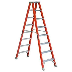 Safety Insulated Telescopic Folding Heavy Duty Fiberglass Ladder Double Side Ladder Stools Modern Apartment Use 300 Lbs Capacity