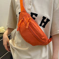 Letters Print Canvas Nylon Waterproof Casual Sports Shoulder Waist Bag Designer Crossbody Fanny Pack Waist Pouch
