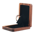 Wooden Ring Box for Proposal Engagement Ring Box for Wedding Ceremony Ring Bearer Box