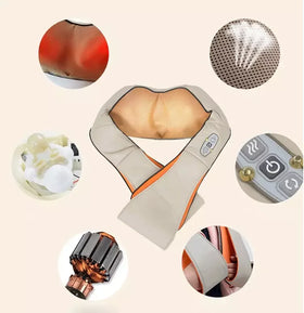 Home Office Car Use Kneading Smart Electric Neck Massager Shiatsu Neck and Shoulder Massager With Heating