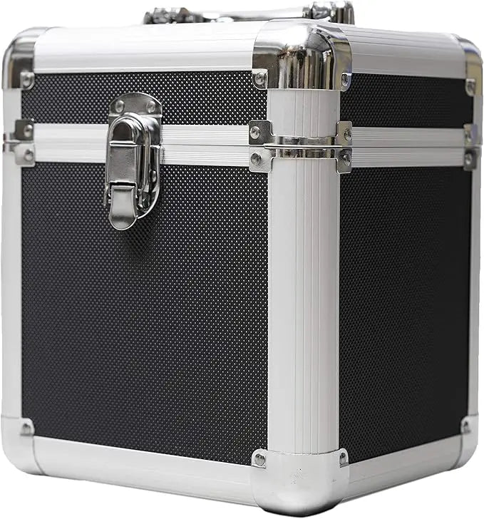 RC80 Luxury Portable Vinyl Record Storage and Carrying Case 12-Inch Plate Case for Easy Organization and Transport