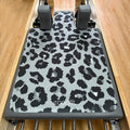 Leopard Grey Anti Slip Eco Friendly Natural Rubber Pilates Reformer Mat Gym Equipment Cover Ecoofit PL4 56x96cm 1-5mm Thickness