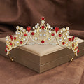 Majestic Vintage Gold Prince Crown Plastic Jeweled Acrylic Rhinestone for Children's Party Supplies for Wedding Crystal