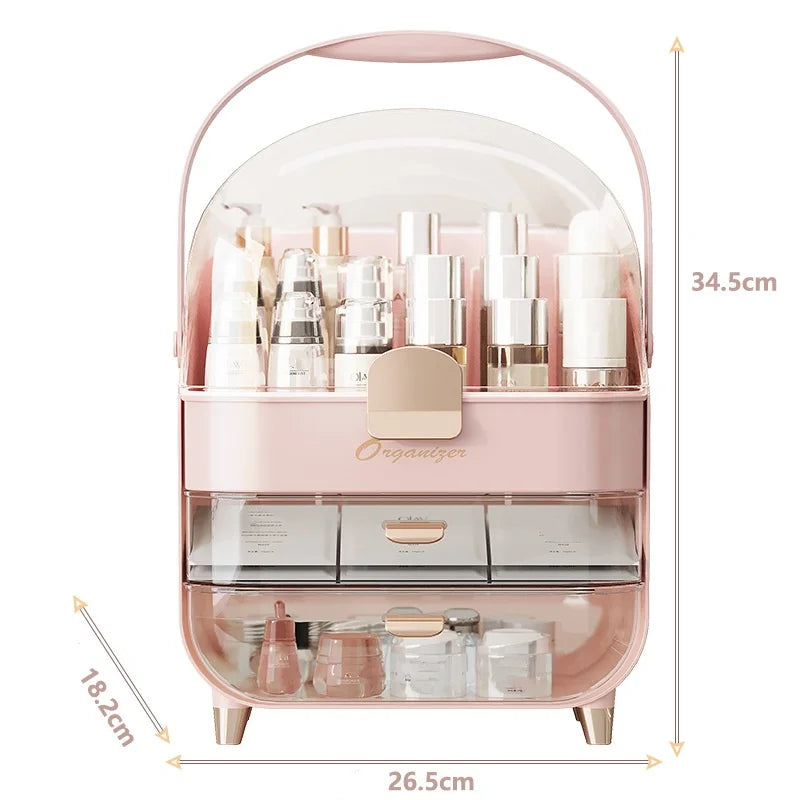 OWNSWING Makeup and Skincare Organizer With Multiple Compartment Skin Care Holder for Vanity Makeup Organizer Box