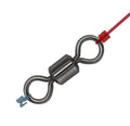 Fishing Connector Ball Bearing Swivel Solid Ring Barrel Rolling Swivel Lure Goods for Fishing Sea Fishing Tool