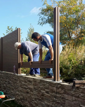 WPC Composite Wood Post or Column for Wpc Wood Fence Panels